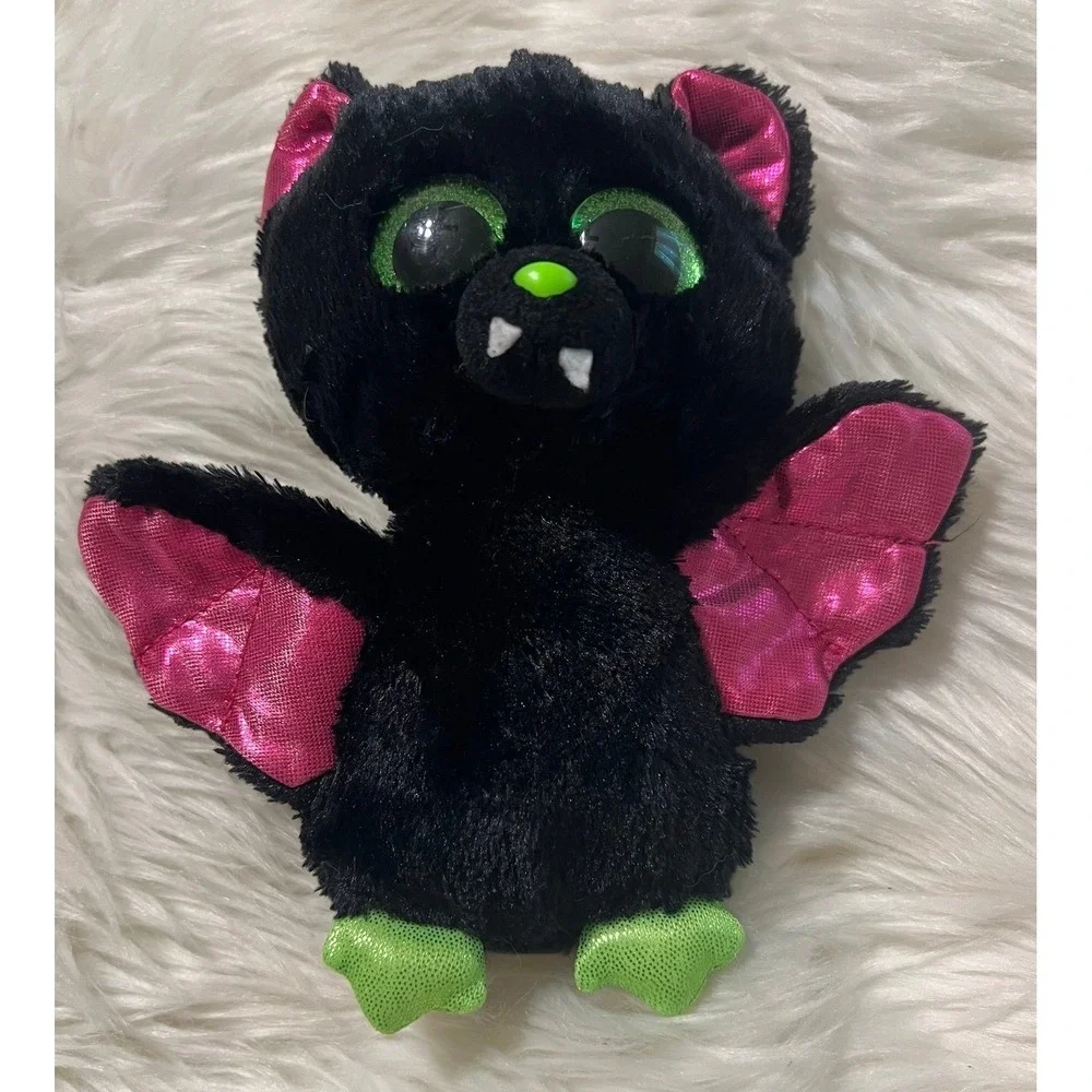 Ty Beanie Boos Igor the Bat Black Pink Halloween Plush Stuffed Animal 6 inch